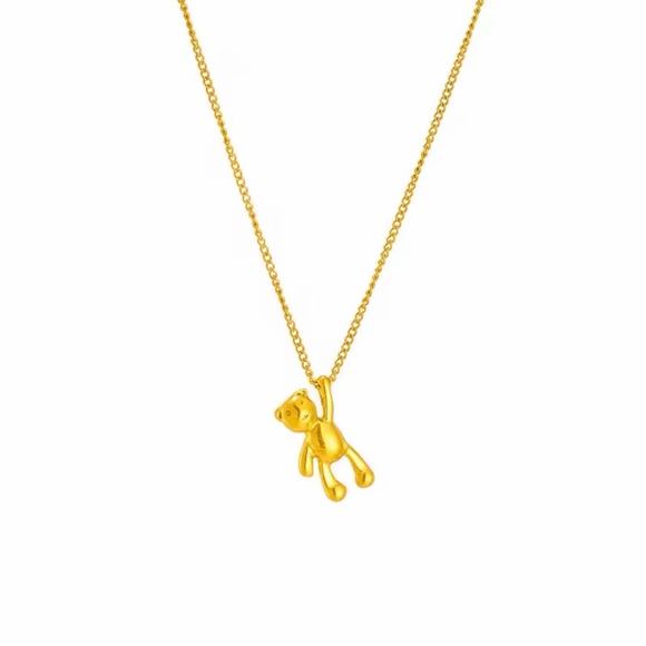 Jewelry - Gold Teddy Bear Pendant Necklace